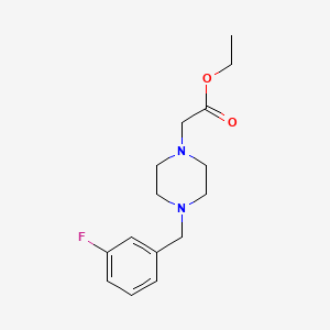 ETHYL 2-[4-(3-FLUOROBENZYL)PIPERAZINO]ACETATE