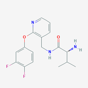 N~1~-{[2-(3,4-difluorophenoxy)pyridin-3-yl]methyl}-D-valinamide