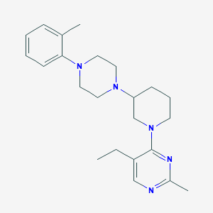 5-ethyl-2-methyl-4-{3-[4-(2-methylphenyl)-1-piperazinyl]-1-piperidinyl}pyrimidine