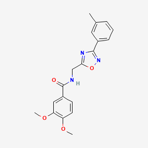 3,4-dimethoxy-N-{[3-(3-methylphenyl)-1,2,4-oxadiazol-5-yl]methyl}benzamide