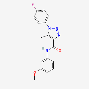 1-(4-fluorophenyl)-N-(3-methoxyphenyl)-5-methyltriazole-4-carboxamide