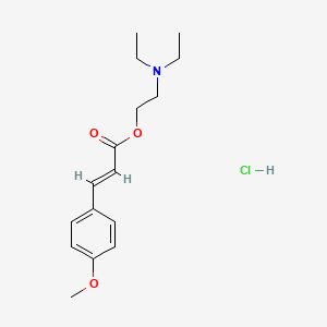 2-(diethylamino)ethyl (E)-3-(4-methoxyphenyl)prop-2-enoate;hydrochloride