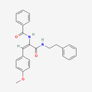 N-(2-(4-methoxyphenyl)-1-{[(2-phenylethyl)amino]carbonyl}vinyl)benzamide