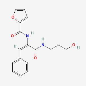 N-(1-{[(3-hydroxypropyl)amino]carbonyl}-2-phenylvinyl)-2-furamide