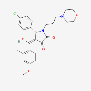 5-(4-chlorophenyl)-4-(4-ethoxy-2-methylbenzoyl)-3-hydroxy-1-[3-(morpholin-4-yl)propyl]-2,5-dihydro-1H-pyrrol-2-one