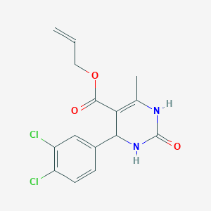 molecular formula C15H14Cl2N2O3 B5382695 Prop-2-en-1-yl 4-(3,4-dichlorophenyl)-6-methyl-2-oxo-1,2,3,4-tetrahydropyrimidine-5-carboxylate 