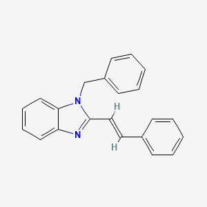 1-BENZYL-2-[(1E)-2-PHENYLETHENYL]-1H-1,3-BENZODIAZOLE