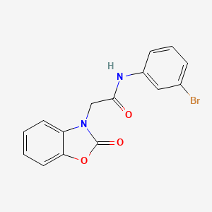 molecular formula C15H11BrN2O3 B5382746 N-(3-bromophenyl)-2-(2-oxo-1,3-benzoxazol-3(2H)-yl)acetamide 