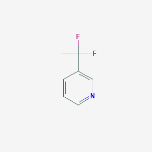 molecular formula C7H7F2N B053828 3-(1,1-二氟乙基)吡啶 CAS No. 114468-03-0