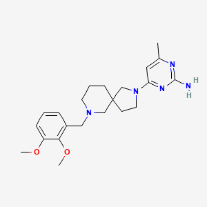 4-[7-(2,3-dimethoxybenzyl)-2,7-diazaspiro[4.5]dec-2-yl]-6-methyl-2-pyrimidinamine