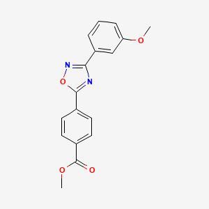 molecular formula C17H14N2O4 B5382873 methyl 4-[3-(3-methoxyphenyl)-1,2,4-oxadiazol-5-yl]benzoate 