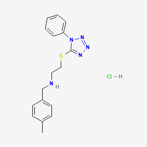 molecular formula C17H20ClN5S B5382885 N-(4-methylbenzyl)-2-[(1-phenyl-1H-tetrazol-5-yl)thio]ethanamine hydrochloride 