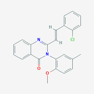 molecular formula C24H19ClN2O2 B5382900 2-[2-(2-chlorophenyl)vinyl]-3-(2-methoxy-5-methylphenyl)-4(3H)-quinazolinone 