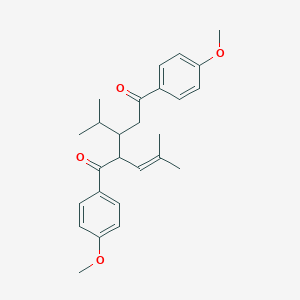 molecular formula C26H32O4 B5382922 1,5-bis(4-methoxyphenyl)-2-(2-methylprop-1-en-1-yl)-3-(propan-2-yl)pentane-1,5-dione CAS No. 5949-95-1