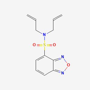 molecular formula C12H13N3O3S B5383000 N,N-BIS(PROP-2-EN-1-YL)-2,1,3-BENZOXADIAZOLE-4-SULFONAMIDE 