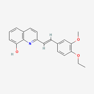 2-[(1E)-2-(4-ETHOXY-3-METHOXYPHENYL)ETHENYL]QUINOLIN-8-OL