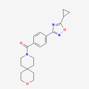 9-[4-(5-cyclopropyl-1,2,4-oxadiazol-3-yl)benzoyl]-3-oxa-9-azaspiro[5.5]undecane