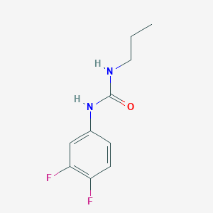 molecular formula C10H12F2N2O B5383121 1-(3,4-Difluorophenyl)-3-propylurea 