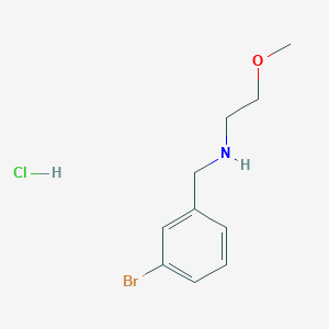 molecular formula C10H15BrClNO B5383169 N-[(3-bromophenyl)methyl]-2-methoxyethanamine;hydrochloride 