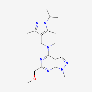 N-[(1-isopropyl-3,5-dimethyl-1H-pyrazol-4-yl)methyl]-6-(methoxymethyl)-N,1-dimethyl-1H-pyrazolo[3,4-d]pyrimidin-4-amine