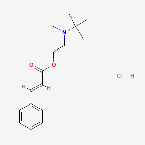 2-[tert-butyl(methyl)amino]ethyl 3-phenylacrylate hydrochloride