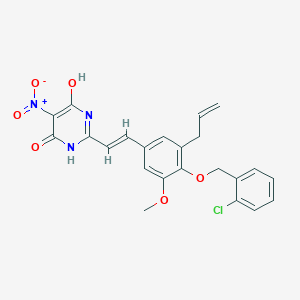 2-(2-{3-allyl-4-[(2-chlorobenzyl)oxy]-5-methoxyphenyl}vinyl)-6-hydroxy-5-nitro-4(3H)-pyrimidinone