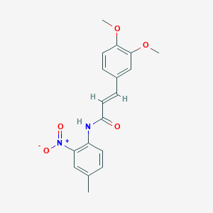 3-(3,4-dimethoxyphenyl)-N-(4-methyl-2-nitrophenyl)acrylamide