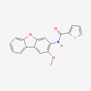 Dibenzofuran, 2-methoxy-3-(2-thiophenecarboxamido)-