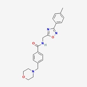 N-{[3-(4-methylphenyl)-1,2,4-oxadiazol-5-yl]methyl}-4-(4-morpholinylmethyl)benzamide