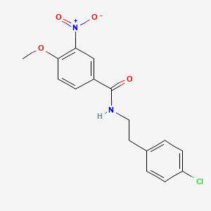 N-(4-CHLOROPHENETHYL)-4-METHOXY-3-NITROBENZAMIDE