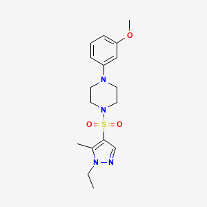 1-[(1-ethyl-5-methyl-1H-pyrazol-4-yl)sulfonyl]-4-(3-methoxyphenyl)piperazine