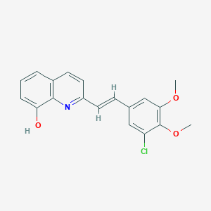 2-[2-(3-chloro-4,5-dimethoxyphenyl)vinyl]-8-quinolinol