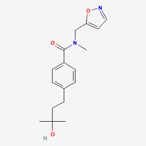 4-(3-hydroxy-3-methylbutyl)-N-(5-isoxazolylmethyl)-N-methylbenzamide