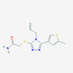 2-{[4-ALLYL-5-(5-METHYL-3-THIENYL)-4H-1,2,4-TRIAZOL-3-YL]SULFANYL}ACETAMIDE