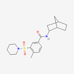 N-bicyclo[2.2.1]hept-2-yl-4-methyl-3-(piperidin-1-ylsulfonyl)benzamide