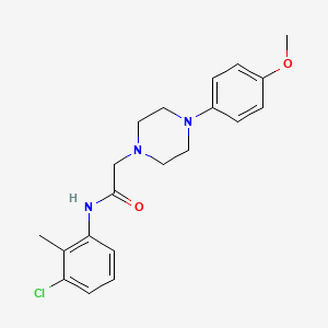 molecular formula C20H24ClN3O2 B5383508 N-(3-chloro-2-methylphenyl)-2-[4-(4-methoxyphenyl)piperazin-1-yl]acetamide 