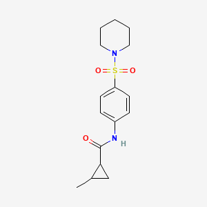 2-METHYL-N-[4-(PIPERIDINE-1-SULFONYL)PHENYL]CYCLOPROPANE-1-CARBOXAMIDE