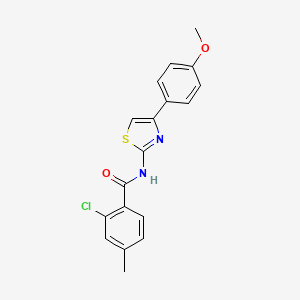 2-chloro-N-[4-(4-methoxyphenyl)-1,3-thiazol-2-yl]-4-methylbenzamide