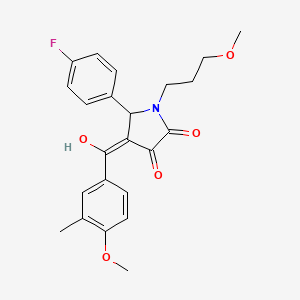 5-(4-fluorophenyl)-3-hydroxy-4-(4-methoxy-3-methylbenzoyl)-1-(3-methoxypropyl)-1,5-dihydro-2H-pyrrol-2-one