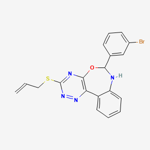 3-(allylthio)-6-(3-bromophenyl)-6,7-dihydro[1,2,4]triazino[5,6-d][3,1]benzoxazepine