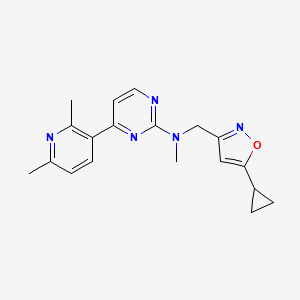 N-[(5-cyclopropylisoxazol-3-yl)methyl]-4-(2,6-dimethylpyridin-3-yl)-N-methylpyrimidin-2-amine