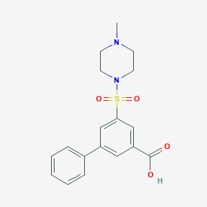 5-[(4-methylpiperazin-1-yl)sulfonyl]biphenyl-3-carboxylic acid