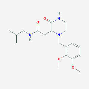 2-[1-(2,3-dimethoxybenzyl)-3-oxo-2-piperazinyl]-N-isobutylacetamide