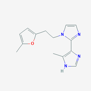 5'-methyl-1-[2-(5-methyl-2-furyl)ethyl]-1H,3'H-2,4'-biimidazole