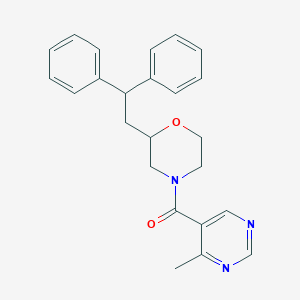 2-(2,2-diphenylethyl)-4-[(4-methyl-5-pyrimidinyl)carbonyl]morpholine