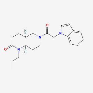 (4aS*,8aR*)-6-(1H-indol-1-ylacetyl)-1-propyloctahydro-1,6-naphthyridin-2(1H)-one