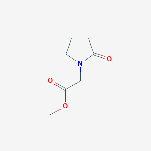 molecular formula C7H11NO3 B053840 2-氧代-1-吡咯烷基乙酸甲酯 CAS No. 59776-88-4