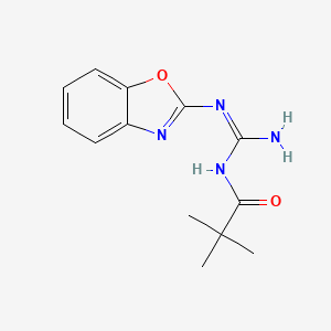 N-(1,3-benzoxazol-2-yl)-N''-(2,2-dimethylpropanoyl)guanidine