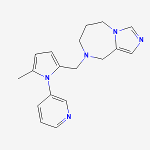 8-[(5-methyl-1-pyridin-3-yl-1H-pyrrol-2-yl)methyl]-6,7,8,9-tetrahydro-5H-imidazo[1,5-a][1,4]diazepine