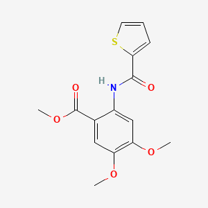 methyl 4,5-dimethoxy-2-(thiophene-2-amido)benzoate